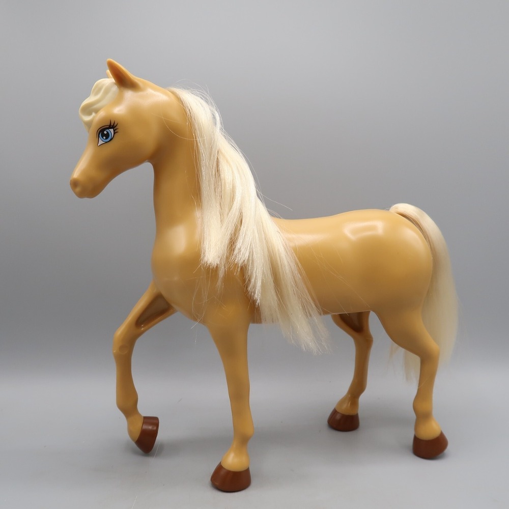 Mattel Barbie 2013 Tan Blonde Horse 10‎ inch Stallion